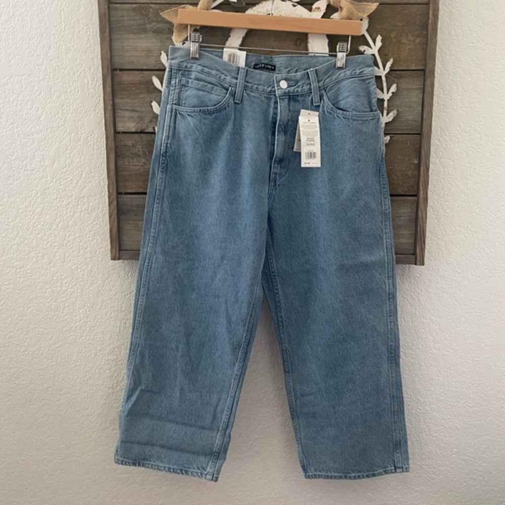 Levi’s line 8 cotton‎ cropped denim jeans unisex size 32 NWT